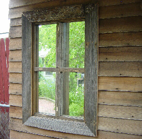 shed gets new faux windows